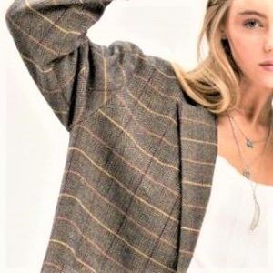 TIKIE Event Herringbone Plaid Girl Blazer Size 16 New with Tag